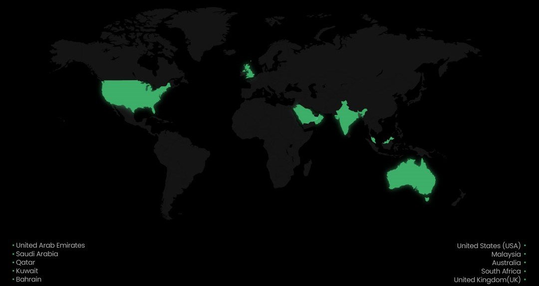 Global Presence Map